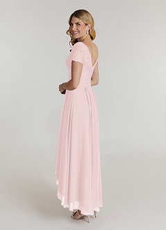 Azazie Thais Kleider für die Brautmutter A-Linie Spitze Chiffon Kleid Zartrosa image4