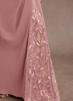 Azazie Betania Mother of the Bride Dresses Dusty Rose Mermaid Sequins Chiffon Dress image6