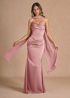 Sorrel Light Pink Corset Two-Piece Sets | Azazie