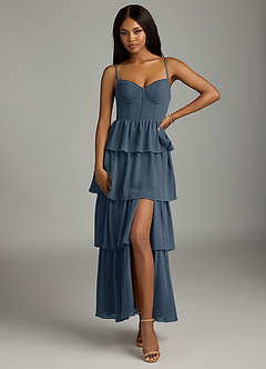Azazie Kaiden Bridesmaid Dresses Neptune A-Line Sweetheart Neckline Chiffon Dress image1
