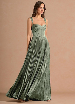 Robe Maxi Bleu Sauge Isonelle image3