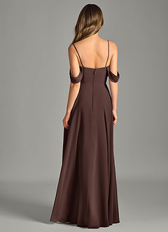 Azazie Chelsey Final Sale Lemon Sorbet A-Line Off the Shoulder Chiffon Convertible Dress image7