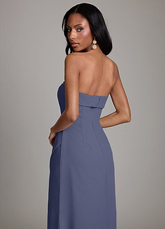 Azazie Aretha Bridesmaid Dresses Stormy A-Line Strapless Chiffon Dress image4