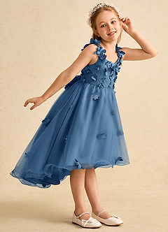 Azazie Tweety Flower Girl Dresses Twilight A-Line Lace Tulle Dress image5