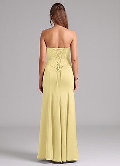 Azazie Ximena Bridesmaid Dresses Lemon Sorbet Mermaid Corset Stretch Satin Convertible Dress image6