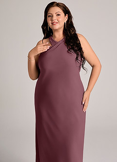 Azazie Doretta Bridesmaid Dresses Sangria Mermaid Pleated Chiffon Dress image11