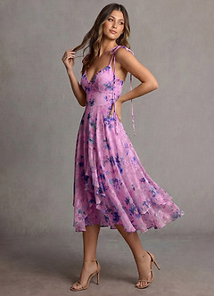 Harmony Purple Midi Dress image2