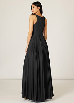 Azazie Lindsey Bridesmaid Dresses A-Line Pleated Chiffon Floor-Length Dress image5