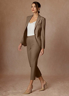 front Kennedy Trufa Pantalones de vestir de alto rendimiento con tejido refinado