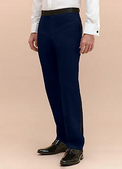 Classic Navy Blue Tuxedo Pants