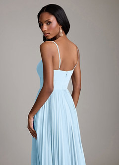 Azazie Akiko Bridesmaid Dresses Sky Blue A-Line Sweetheart Neckline Chiffon Dress image6