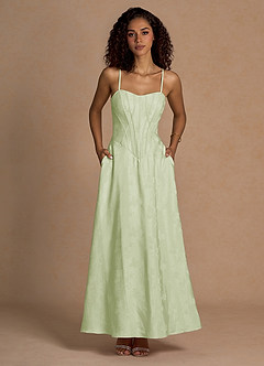 Clementine Light Green Maxi Dress image3