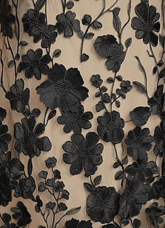 Azazie Lotta vestidos de madre de la novia Vestido de Negro Champán de Encaje de Corte Sirena con Vestidos sin tirantes image7