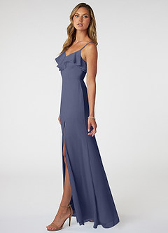 Azazie Natalia Bridesmaid Dresses Stormy A-Line Chiffon Dress image3