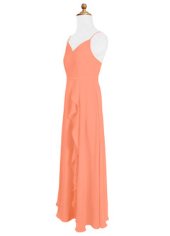 Azazie Naeem Junior Sunset A-Line Ruched Chiffon Dress image6
