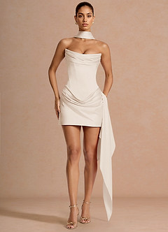 Maude Cream Mini Dress image3