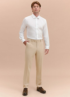 front William Tan Comfort Blend Dress Pants