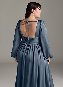 Azazie Norah Bridesmaid Dresses Twilight A-Line Stretch Satin Dress image13