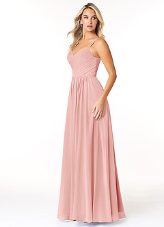 Azazie Lisbon Final Sale Rosette A-Line Sweetheart Neckline Chiffon Dress image4