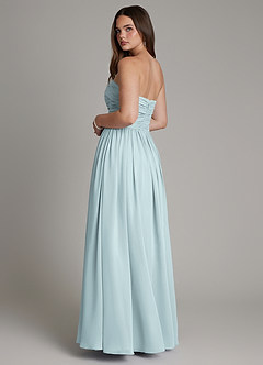 Azazie Andreina Bridesmaid Dresses Mist A-Line Pleated Chiffon Dress image3