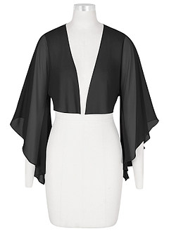 front Azazie Bijpassende Kleur Deborah Chiffon Wrap