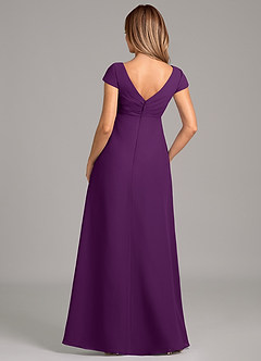Azazie Allessia Final Sale A-Line Pleated Chiffon Floor-Length Dress image2