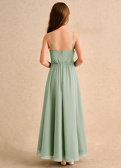 Azazie Twilight Dance Junior Formal Flower Girl Klänningar Klä A-Line i Chiffong Plisserad image2