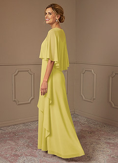 Azazie Bowie Mother of the Bride Dresses Canary A-Line Chiffon Dress image3