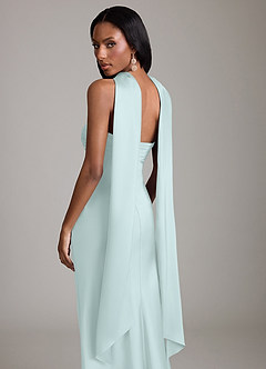 Azazie Saylor Brudtärnklänningar Klä av Sjöjungfru i Stretch Satin Axelbandslös Havsglas image7