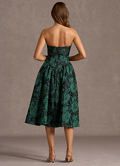 Vestido Esmeralda Negra Midi Aurora image2
