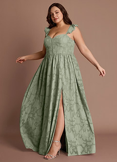Denisse Pistachio Corset Maxi Dress image10