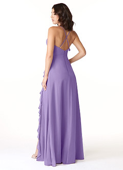 Azazie Tarni Bridesmaid Dresses Tahiti A-Line Chiffon Dress image2