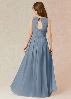 Azazie Bibiane Junior Twilight A-Line Pleated Chiffon Dress image2