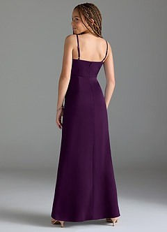 Azazie Maci Junior Klä av Sjöjungfru i Stretch Satin Plisserad image5