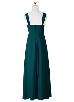 Azazie Denice Junior Jurk van Chiffon met A-Lijn Pijnboom image9