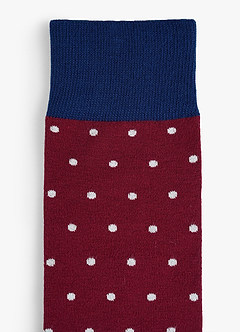 front Polka Dot Groomsmen Socks