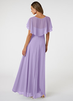 Azazie Jamie Bridesmaid Dresses Lilac A-Line Chiffon Dress image5