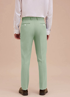 front Ethan Dusty Sage Refined Weave Dress Pants
