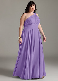 Azazie Charlize Bridesmaid Dresses Tahiti A-Line One Shoulder Chiffon Dress image10