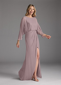Azazie Ysabella Abiti per la Madre della Sposa Abito Sirena in Maglia Plissettato Dusk image1