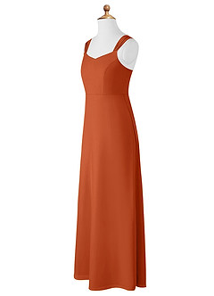Azazie Denice Junior Burnt Orange A-Line Chiffon Dress image10