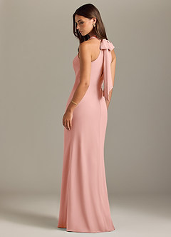 Azazie Doretta Bridesmaid Dresses Rosette Mermaid Pleated Chiffon Dress image7