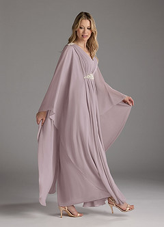 Azazie Drew Mother of the Bride Dresses Dusk A-Line Pleated Chiffon Dress image3