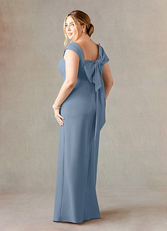 Azazie Ellen Mother of the Bride Dresses Sheath Side Slit Stretch Crepe Floor-Length Dress image9