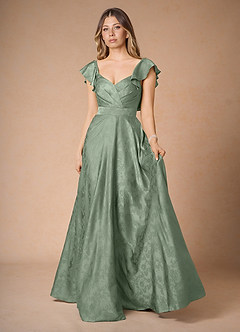 Aaliyah Sage Blue Maxi Dress image4