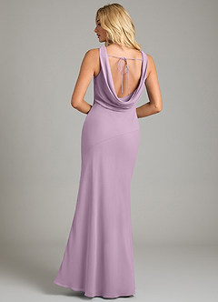 Azazie Rylina Bridesmaid Dresses Wisteria Mermaid Pleated Chiffon Dress image6