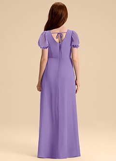 Azazie Priya Junior Tahiti A-Line Blouson Chiffon Dress image2