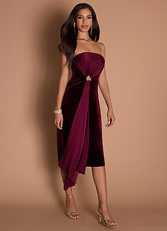 vestido Meio-dia Vinho Glorie image6