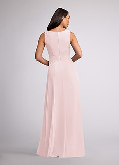 Azazie Galvan Mother of the Bride Dresses Blushing Pink A-Line Sequins Chiffon Dress image4