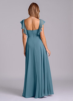 Azazie Leilani Bridesmaid Dresses Bermuda A-Line Pleated Chiffon Dress image2